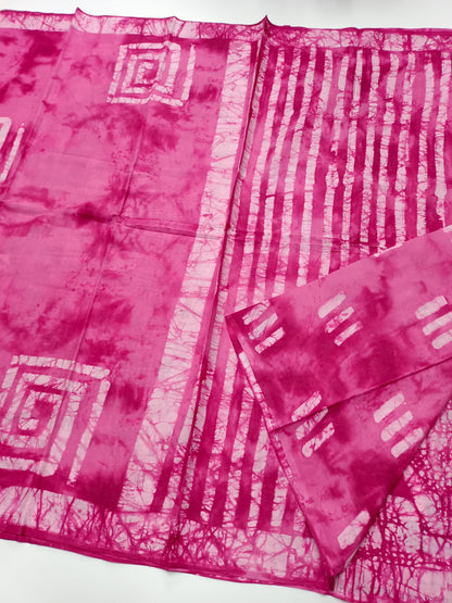 FANCY PRINTED COTTON SAREE - B S CHANNABASAPPA & SONS