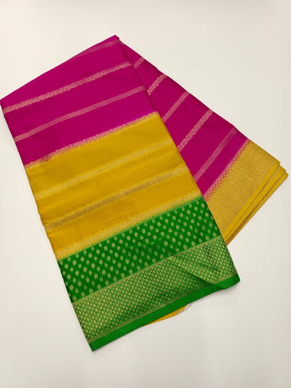 FANCY CREPE SILK SAREE - B S CHANNABASAPPA & SONS