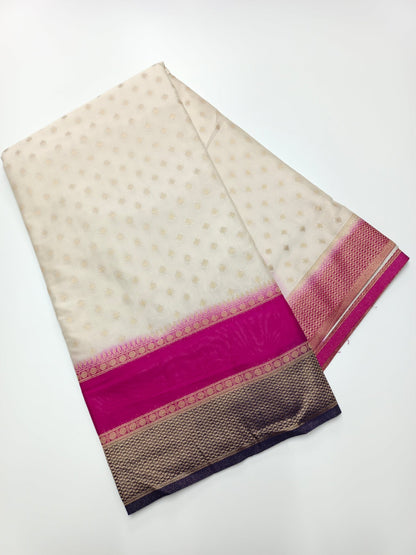 FANCY CREPE SILK SAREE - B S CHANNABASAPPA & SONS