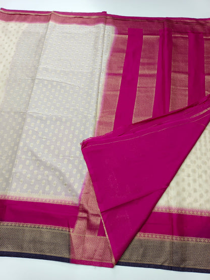 FANCY CREPE SILK SAREE - B S CHANNABASAPPA & SONS
