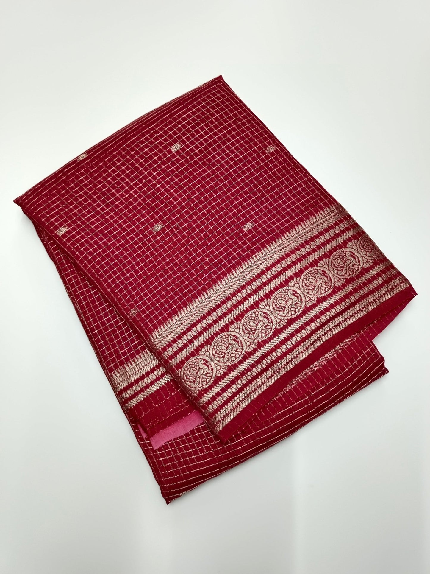 SEMI CREPE SILK SAREE - B S CHANNABASAPPA & SONS
