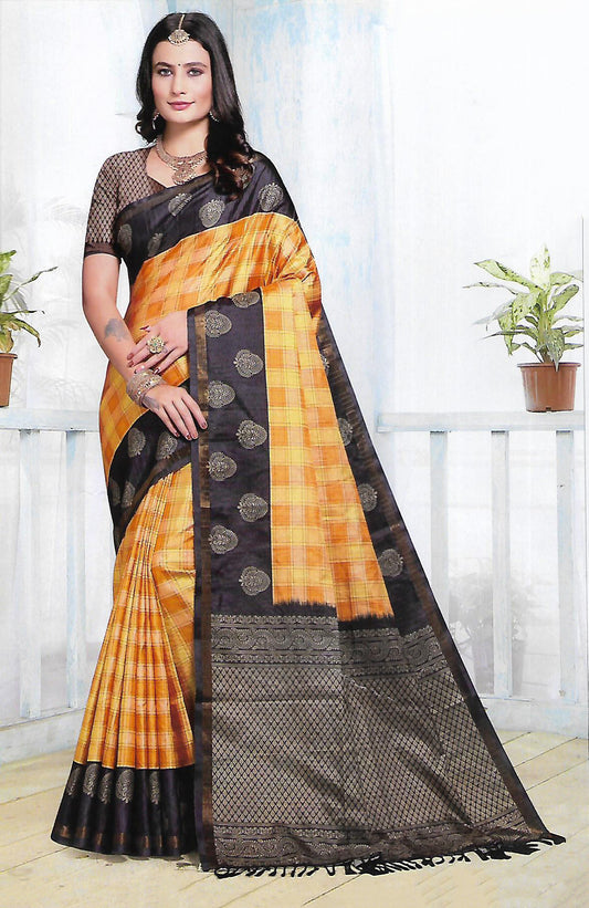 FANCY SOFT SILK SAREE - B S CHANNABASAPPA & SONS