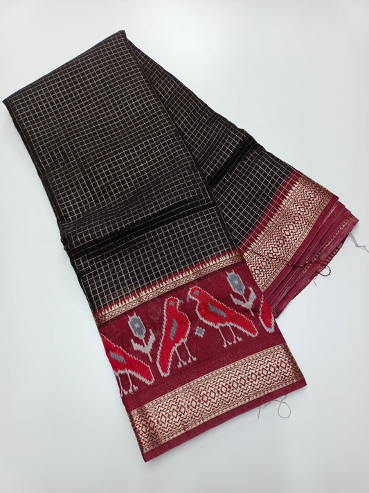 FANCY CHANDERI COTTON SAREE - B S CHANNABASAPPA & SONS