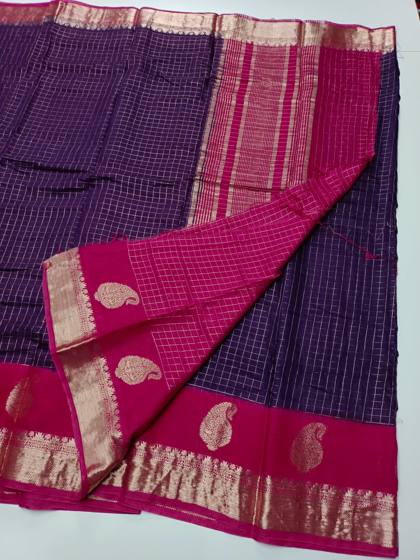 FANCY CHANDERI COTTON SAREE - B S CHANNABASAPPA & SONS
