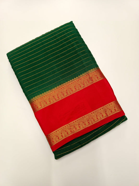 SEMI CREPE SILK SAREE - B S CHANNABASAPPA & SONS