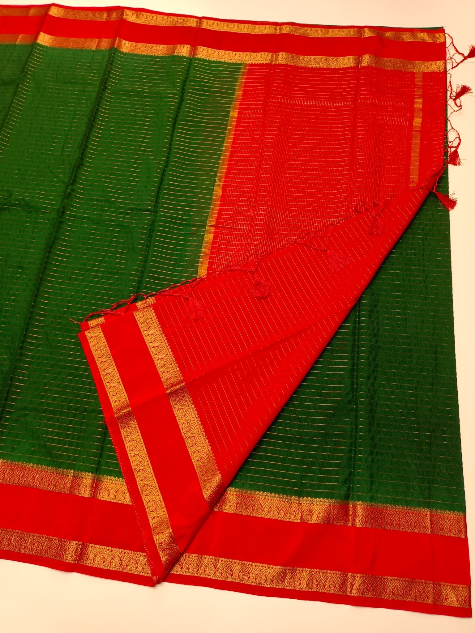 SEMI CREPE SILK SAREE - B S CHANNABASAPPA & SONS