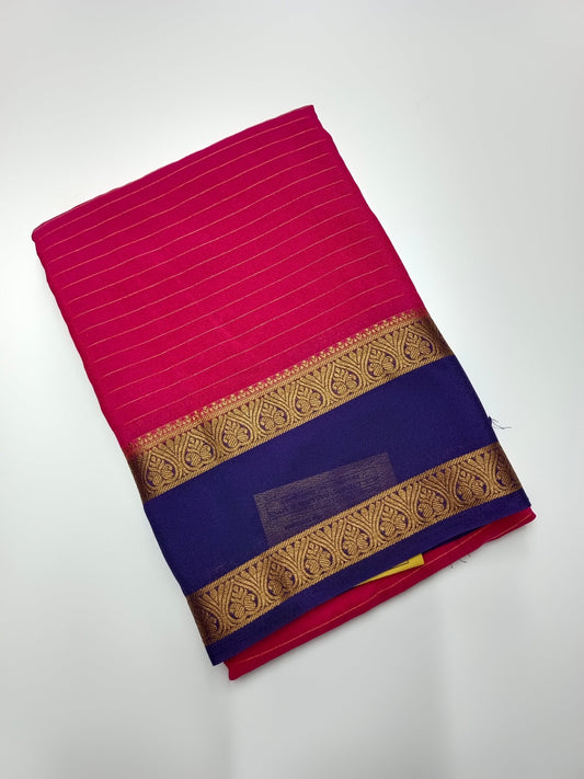 SEMI CREPE SILK SAREE - B S CHANNABASAPPA & SONS