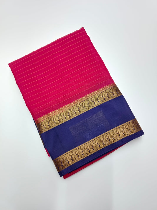 SEMI CREPE SILK SAREE - B S CHANNABASAPPA & SONS