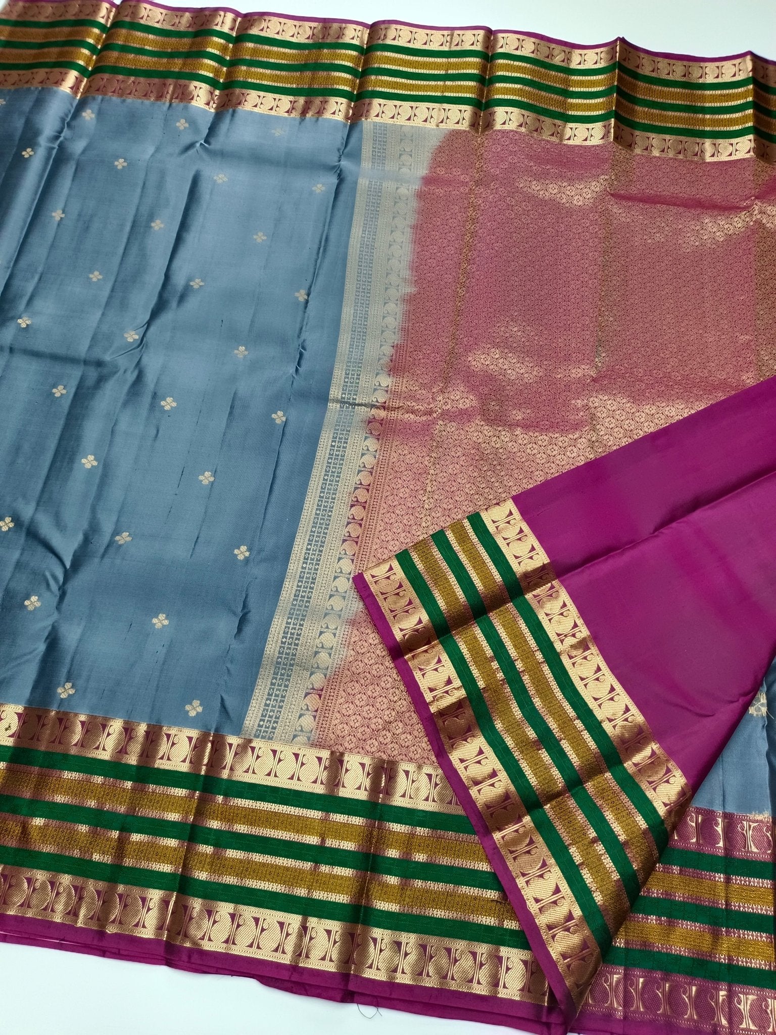 KANCHIPURAM PURE SILK SAREE - B S CHANNABASAPPA & SONS