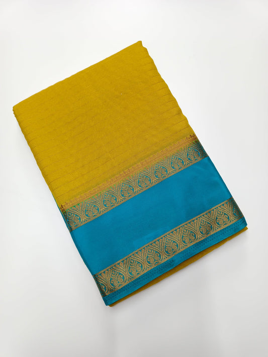 SEMI CREPE SILK SAREE - B S CHANNABASAPPA & SONS