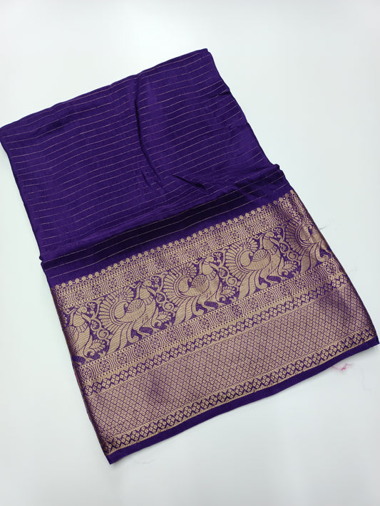 FANCY SEMI CREPE SILK SAREE