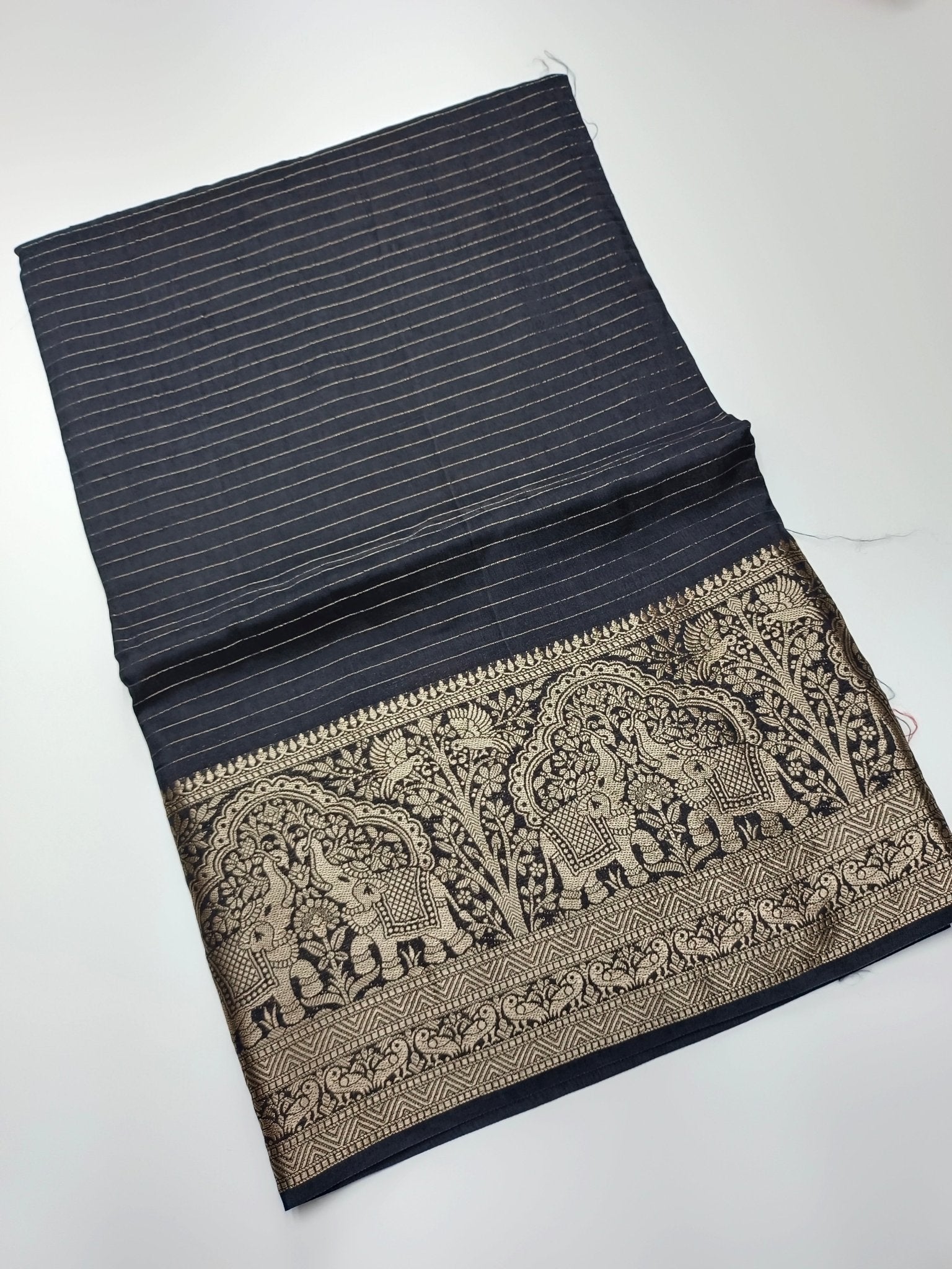 FANCY SEMI CREPE SILK SAREE - B S CHANNABASAPPA & SONS