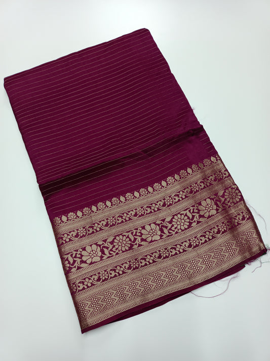 FANCY SEMI CREPE SILK SAREE