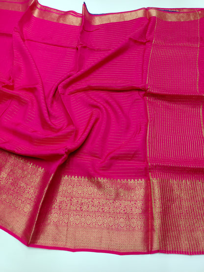 FANCY SEMI CREPE SILK SAREE