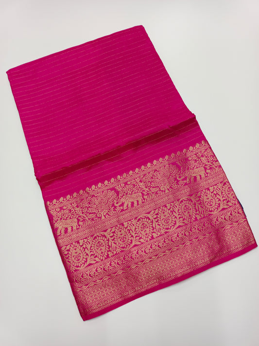 FANCY SEMI CREPE SILK SAREE