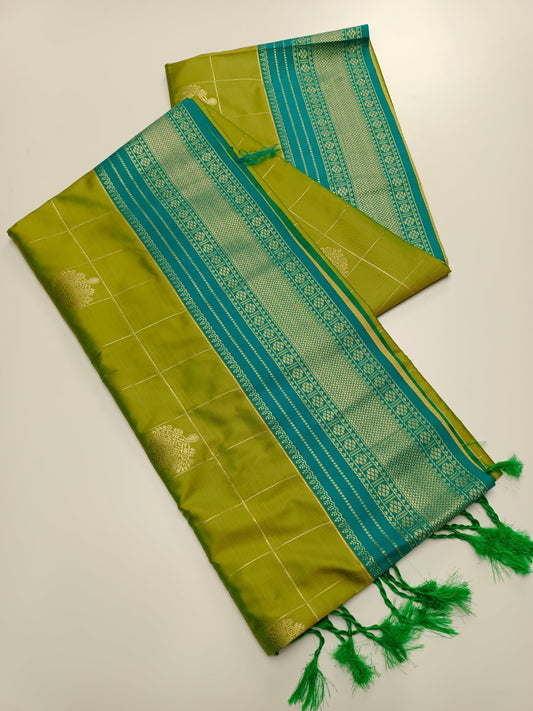 FANCY SOFT SILK SAREE - B S CHANNABASAPPA & SONS