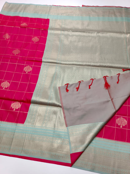 FANCY SOFT SILK SAREE - B S CHANNABASAPPA & SONS
