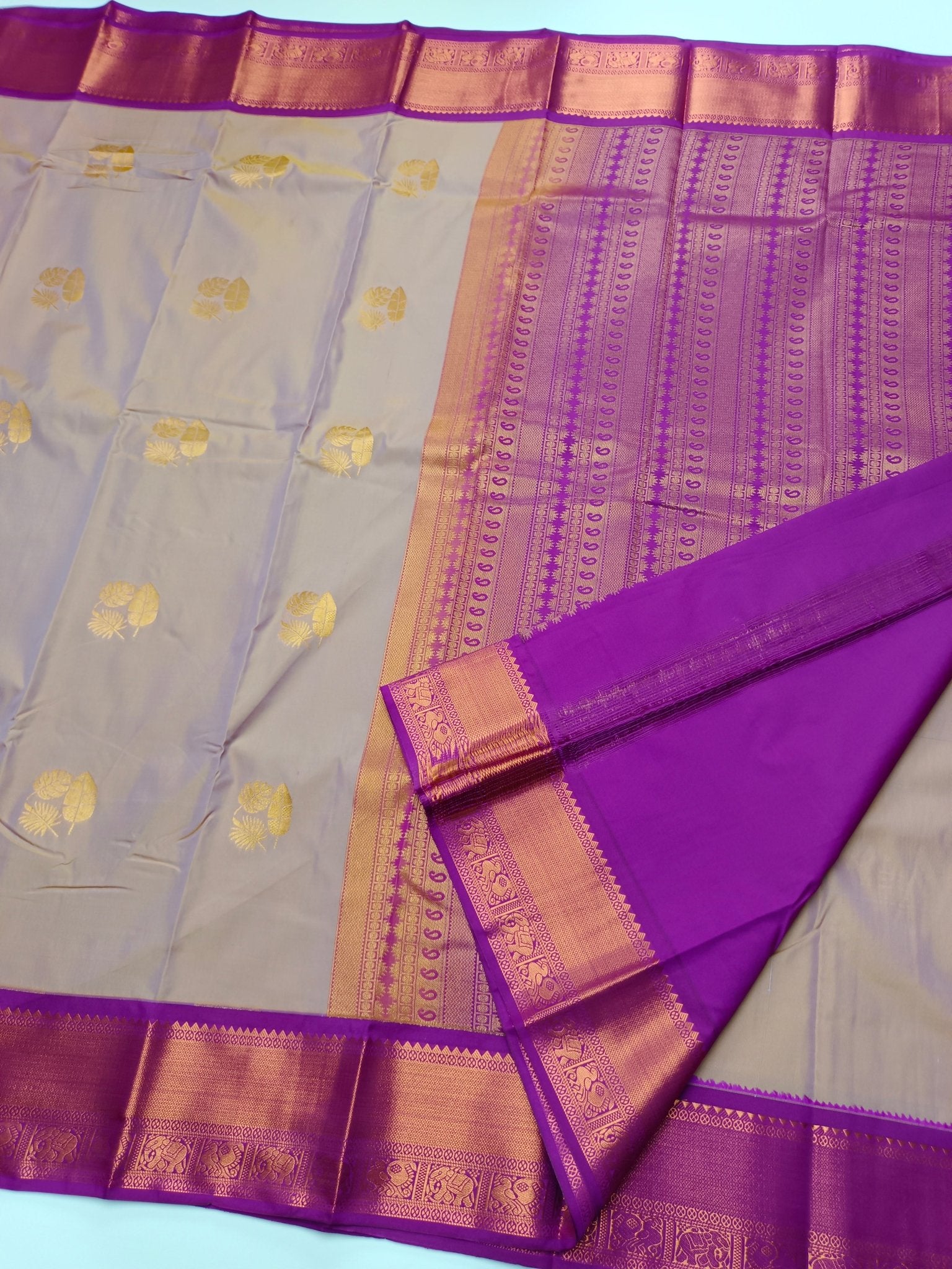 KANCHIPURAM ART SILK SAREE - B S CHANNABASAPPA & SONS