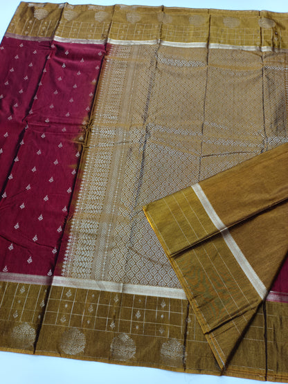 FANCY SOFT COTTON SILK SAREE