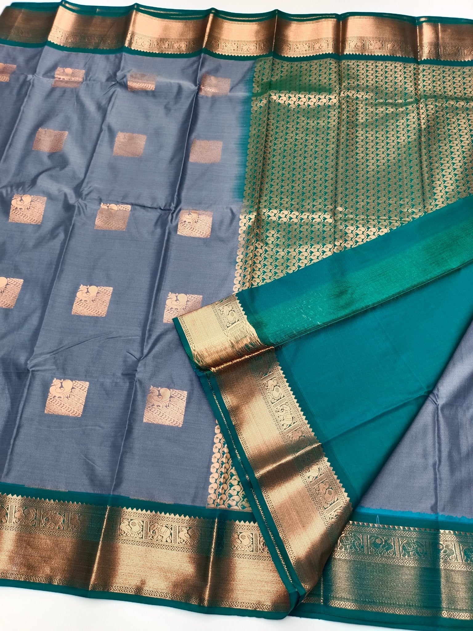 KANCHIPURAM ART SILK SAREE - B S CHANNABASAPPA & SONS