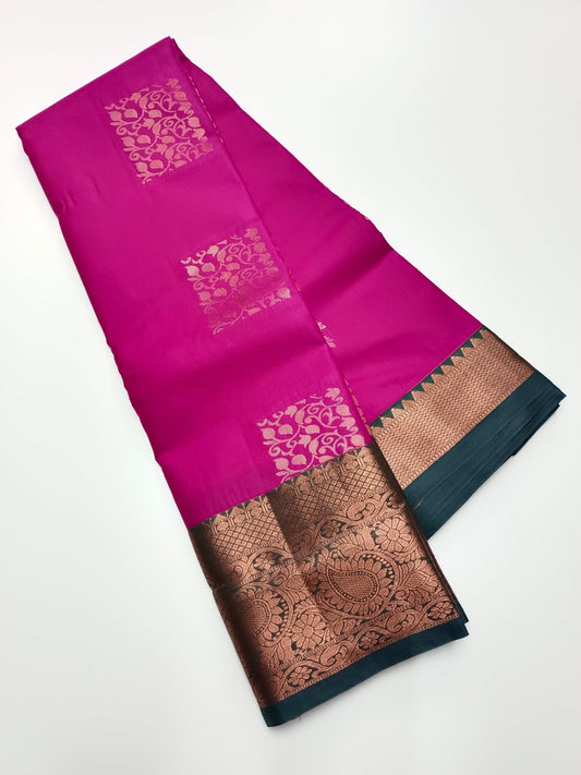 KANCHIPURAM ART SILK SAREE - B S CHANNABASAPPA & SONS