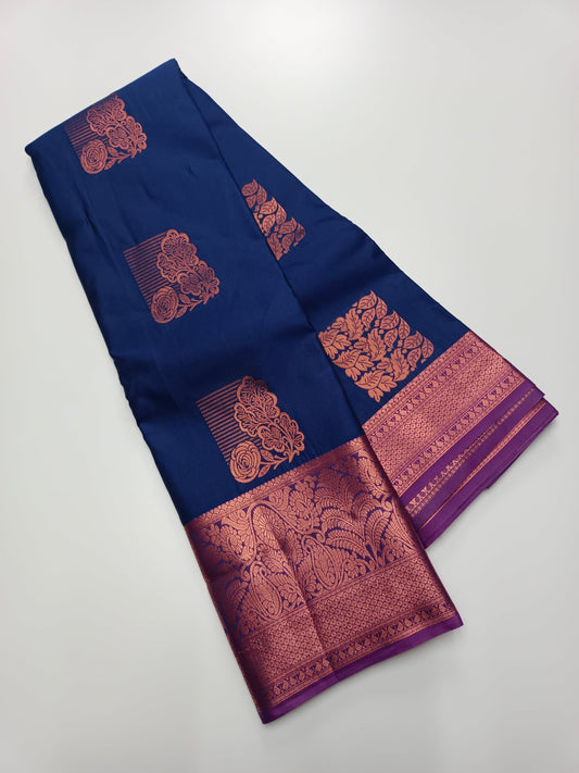KANCHIPURAM ART SILK SAREE - B S CHANNABASAPPA & SONS
