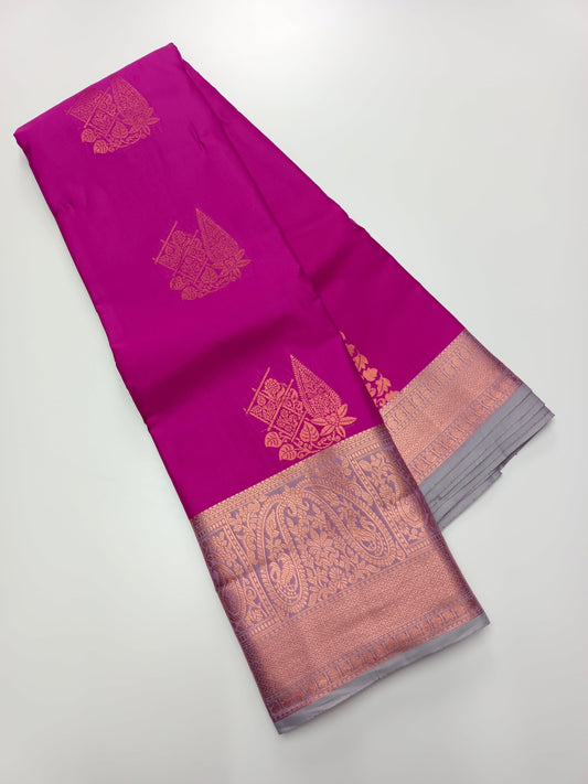 KANCHIPURAM ART SILK SAREE - B S CHANNABASAPPA & SONS