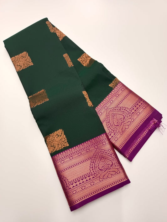 KANCHIPURAM ART SILK SAREE - B S CHANNABASAPPA & SONS