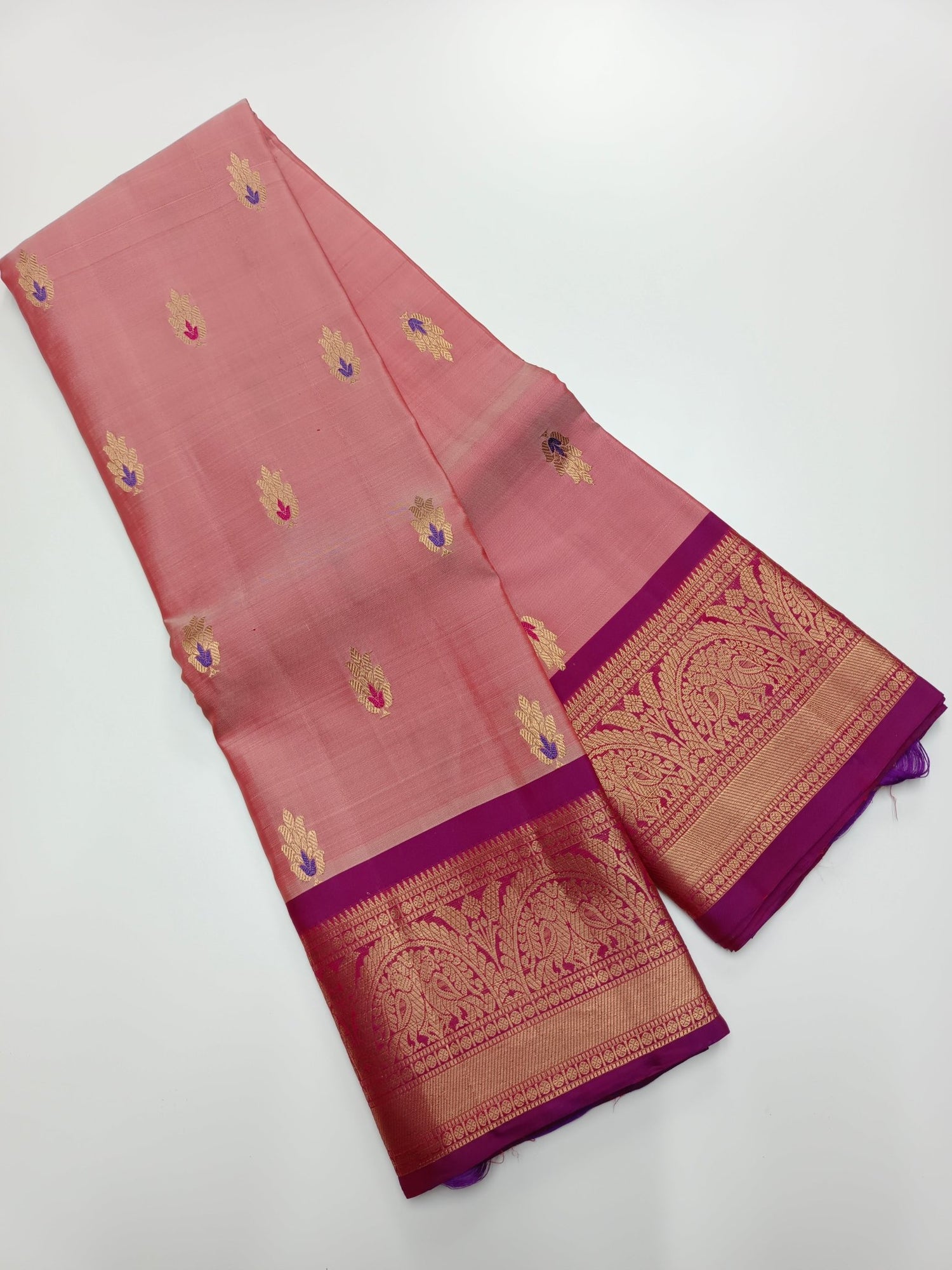 KANCHIPURAM SEMI SILK SAREE - B S CHANNABASAPPA & SONS