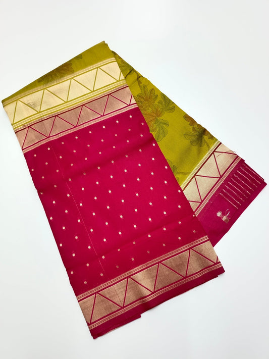 SEMI CREPE 2D SILK SAREE - B S CHANNABASAPPA & SONS