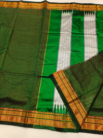 SEMI ILKAL COTTON SAREE - B S CHANNABASAPPA & SONS