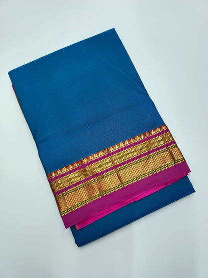 SEMI ILKAL COTTON SAREE - B S CHANNABASAPPA & SONS