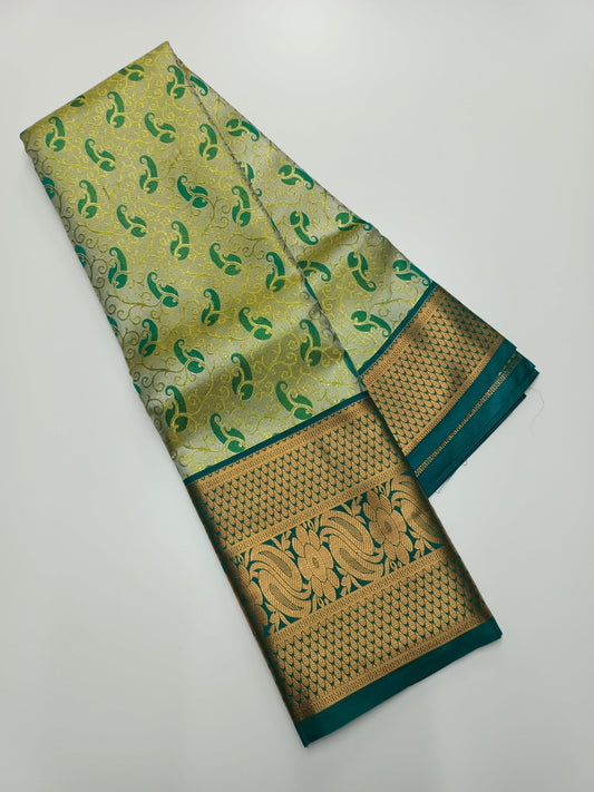 FANCY BROCADE SILK SAREE - B S CHANNABASAPPA & SONS