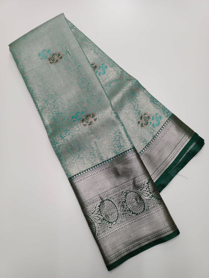 FANCY BROCADE SILK SAREE - B S CHANNABASAPPA & SONS