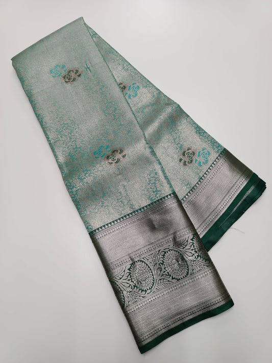 FANCY BROCADE SILK SAREE - B S CHANNABASAPPA & SONS
