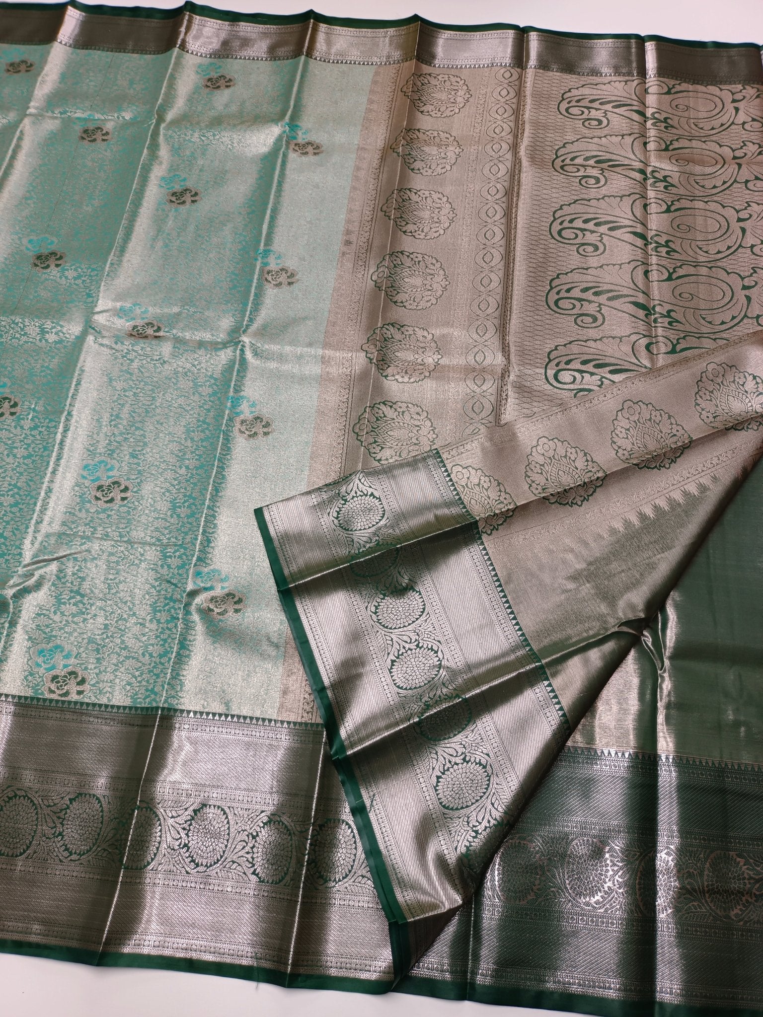 FANCY BROCADE SILK SAREE - B S CHANNABASAPPA & SONS