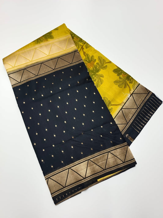 SEMI CREPE 2D SILK SAREE - B S CHANNABASAPPA & SONS