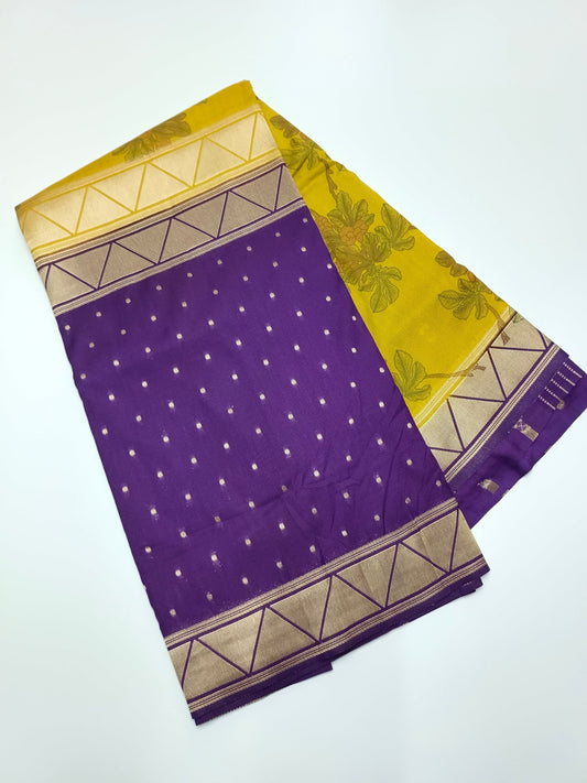 SEMI CREPE 2D SILK SAREE - B S CHANNABASAPPA & SONS