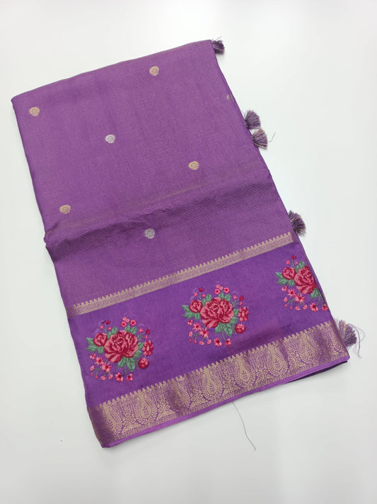SEMI CREPE SAREE - B S CHANNABASAPPA & SONS