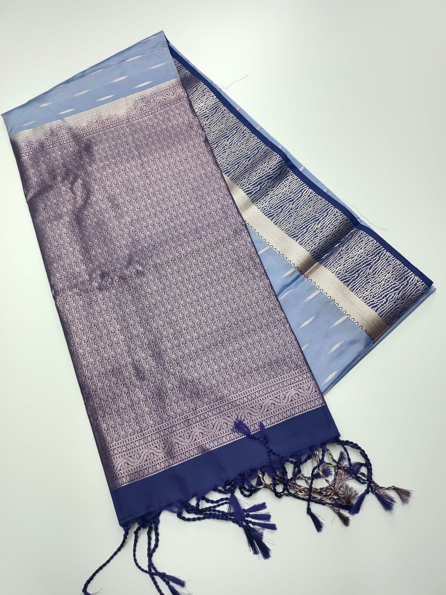 KANCHIPURAM SOFT ART SILK SAREE - B S CHANNABASAPPA & SONS