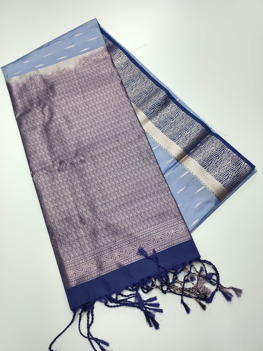 KANCHIPURAM SOFT ART SILK SAREE - B S CHANNABASAPPA & SONS