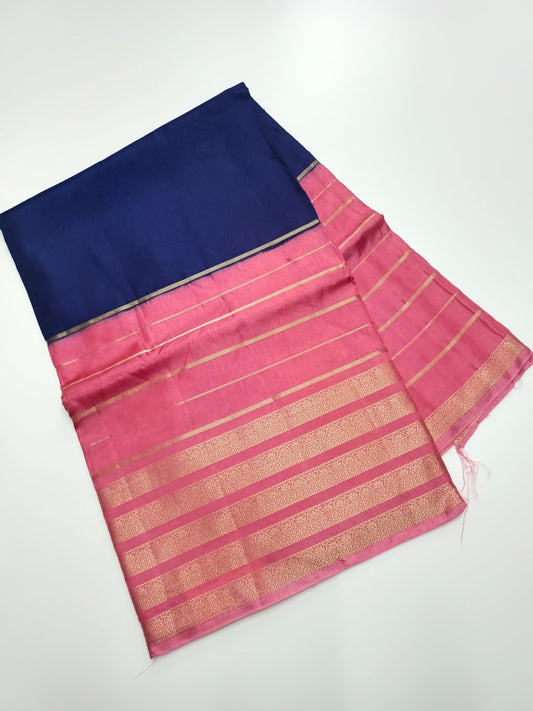 2D STYLED SEMI CREPE SILK SAREE - B S CHANNABASAPPA & SONS