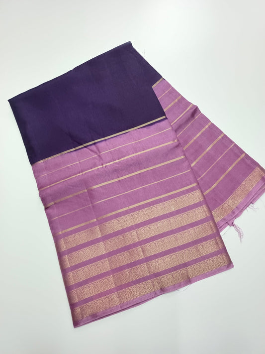 2D STYLED SEMI CREPE SILK SAREE - B S CHANNABASAPPA & SONS