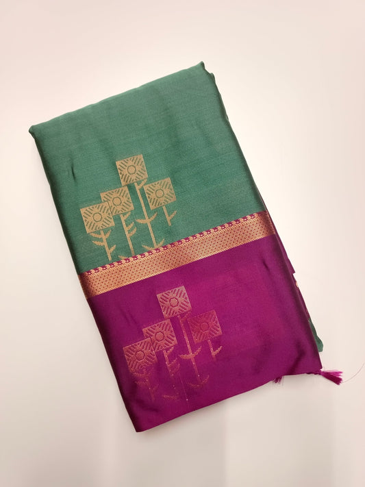 SOFT ART SILK SAREE - B S CHANNABASAPPA & SONS