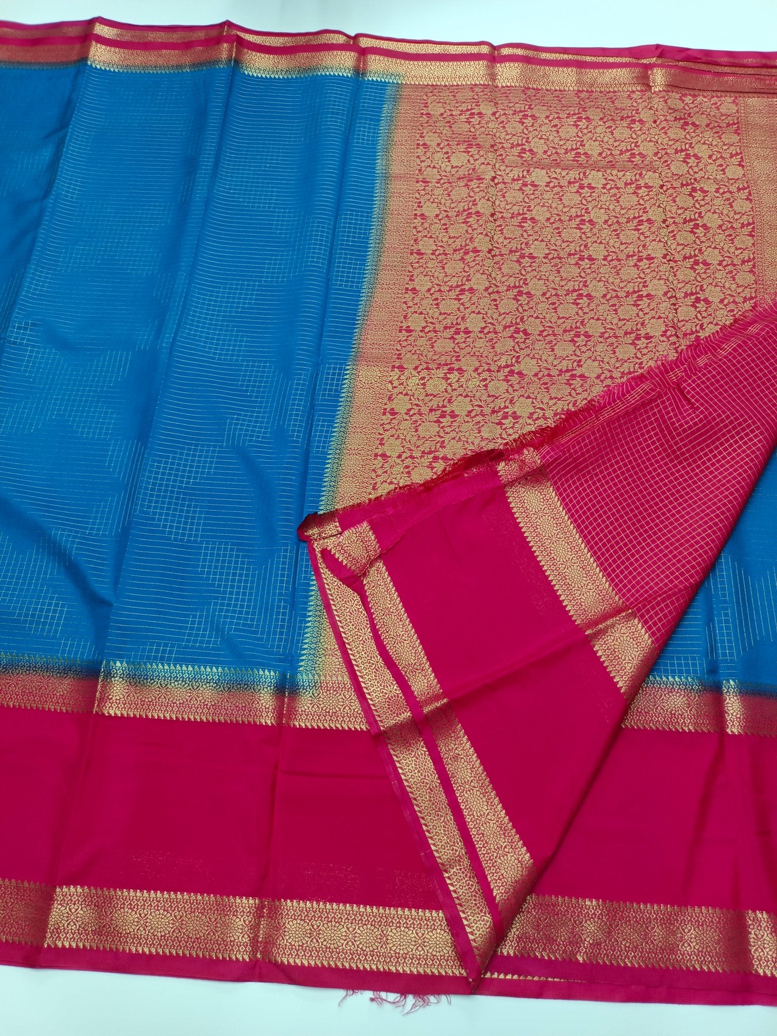 SEMI CREPE SILK SAREE - B S CHANNABASAPPA & SONS