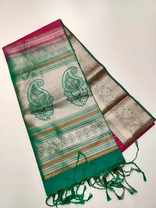 SOFT ART SILK SAREE - B S CHANNABASAPPA & SONS