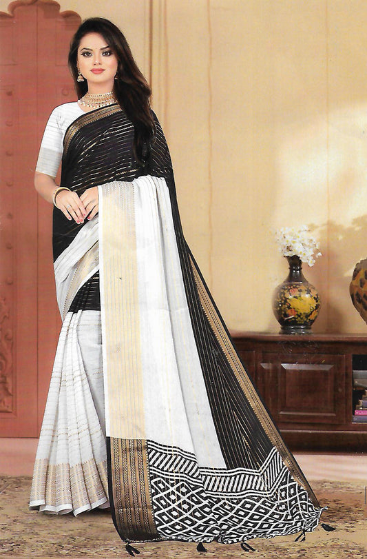 2D FANCY SYNTHETIC SAREE