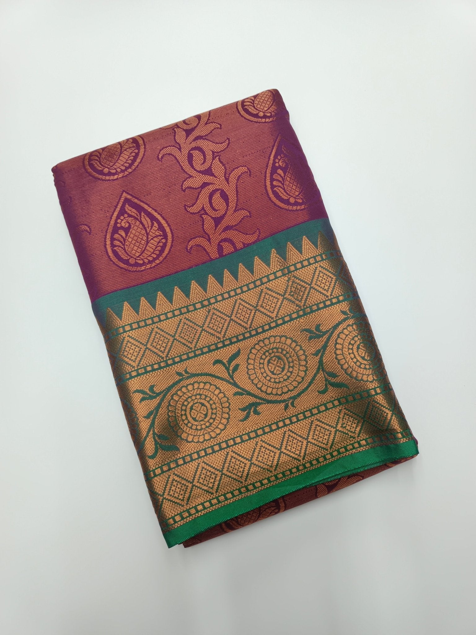 FANCY BROCADE SILK SAREE - B S CHANNABASAPPA & SONS