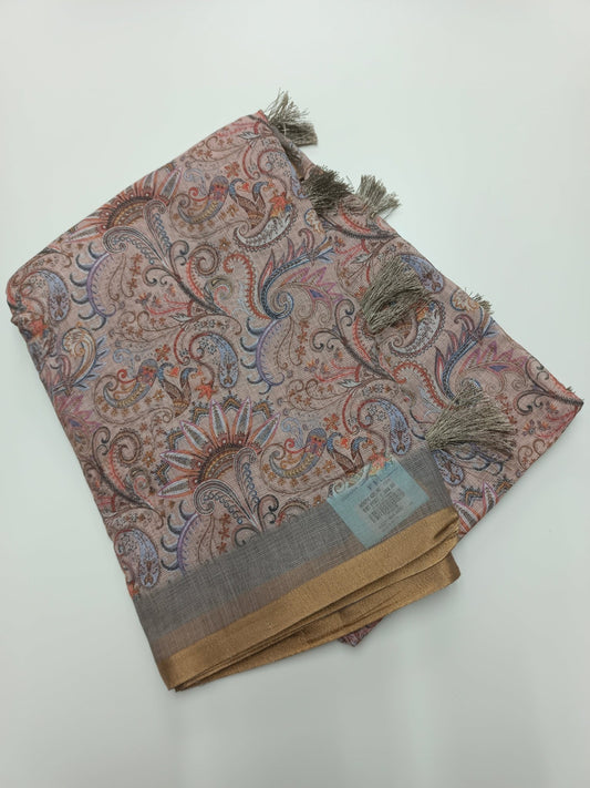 FANCY LINEN SAREE