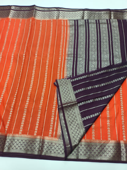 SEMI CREPE SAREE
